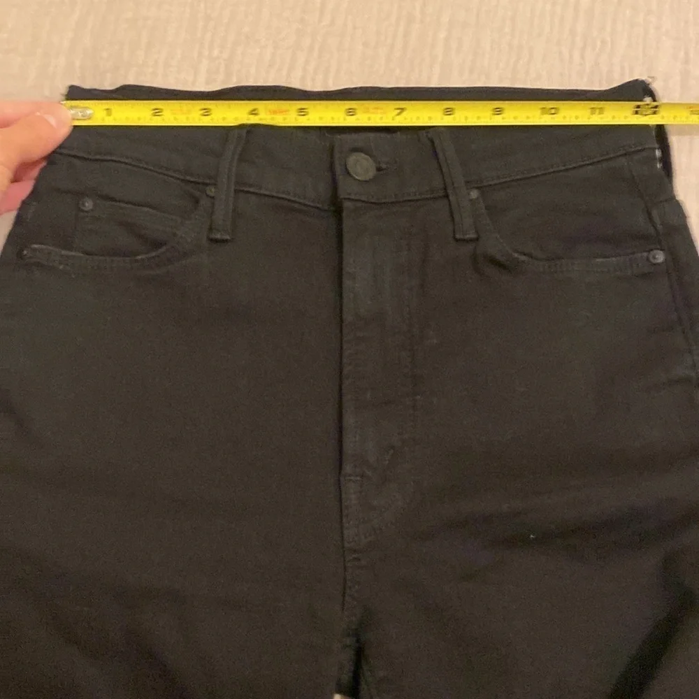Mother stunner zip ankle step gray not guilty black jeans . Size 25. - Picture 7 of 15